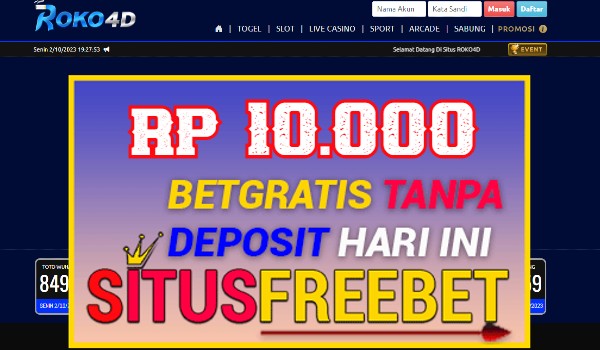 ROKO4D Freebet Gratis Rp 10.000 Tanpa Depo ROKO4D Freebet Gratis Rp 10.000 Tanpa Depo