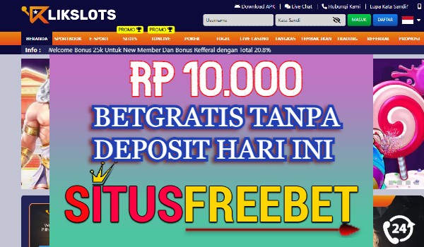 KLIKSLOTS Freebet Gratis Rp 10.000 Tanpa Depo KLIKSLOTS Freebet Gratis Rp 10.000 Tanpa Depo