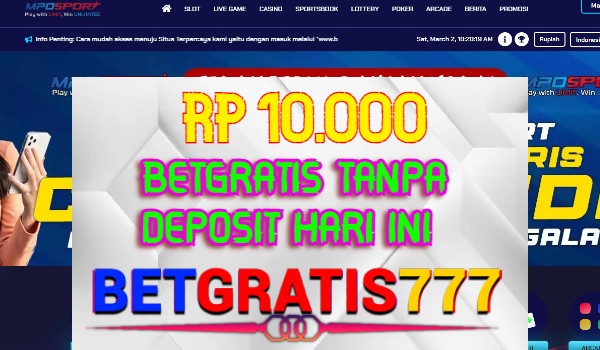 Mposport BetGratis Rp 10.000 Tanpa Deposit Mposport BetGratis Rp 10.000 Tanpa Deposit
