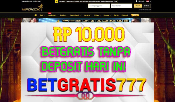 Mpokick BetGratis Rp 10.000 Tanpa Deposit Mpokick BetGratis Rp 10.000 Tanpa Deposit