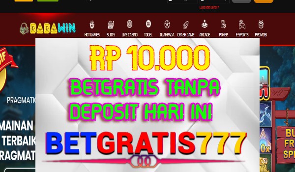 Babawin BetGratis Rp 10.000 Tanpa Deposit Babawin BetGratis Rp 10.000 Tanpa Deposit