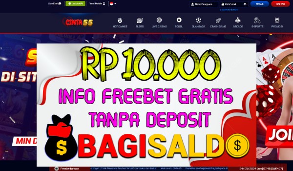 Cinta55 Bagi saldo Rp 10.000 Tanpa Deposit Cinta55 Bagi saldo Rp 10.000 Tanpa Deposit