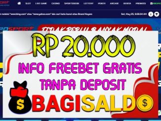 Mposport Bagi saldo Rp 20.000 Tanpa Deposit