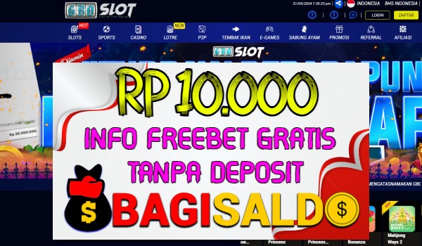 Gboslot Bagi saldo Rp 10.000 Tanpa Deposit Gboslot Bagi saldo Rp 10.000 Tanpa Deposit