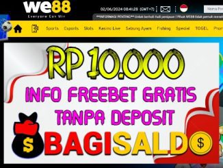 We88 Bagi saldo Rp 10.000 Tanpa Deposit