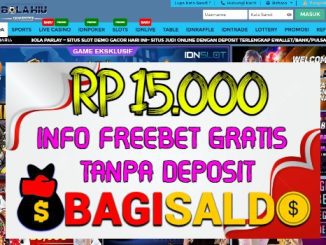 Bolahiu Bagi saldo Rp 15.000 Tanpa Deposit