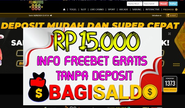 Pelangitoto888 Bagi saldo Rp 15.000 Tanpa Deposit Pelangitoto888 Bagi saldo Rp 15.000 Tanpa Deposit