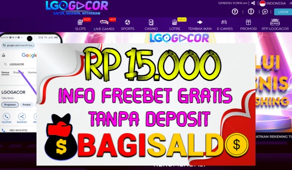 Lgogacor Bagi saldo Rp 15.000 Tanpa Deposit Lgogacor Bagi saldo Rp 15.000 Tanpa Deposit