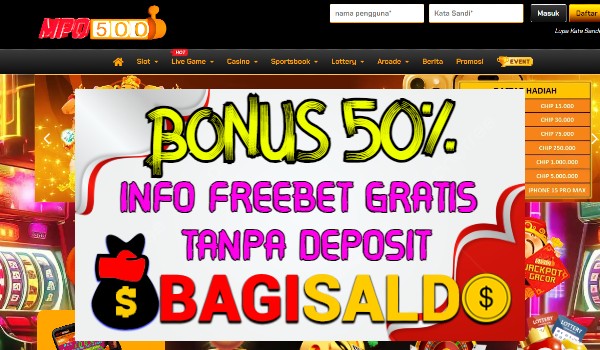 Mpo500 Bonus Slot 50% Member Baru Mpo500 Bonus Slot 50% Member Baru
