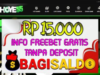 Hoye55 Bagi saldo Rp 15.000 Tanpa Deposit