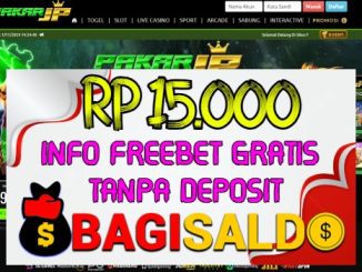 Pakarjp Bagi saldo Rp 15.000 Tanpa Deposit