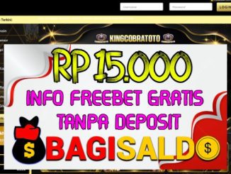 Cobratoto Bagi saldo Rp 15.000 Tanpa Deposit