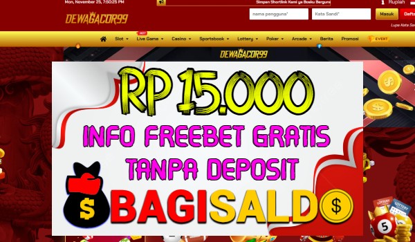 Dewagacor99 Bagi saldo Rp 15.000 Tanpa Deposit Dewagacor99 Bagi saldo Rp 15.000 Tanpa Deposit