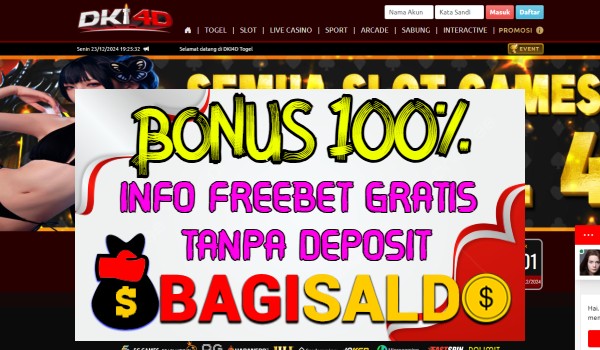 Dki4d Bonus New Member 100% Dki4d Bonus New Member 100%