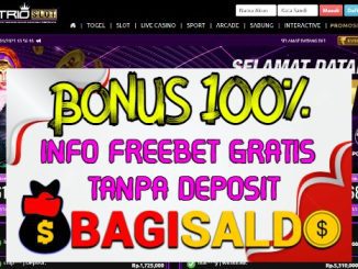 Trioslot Bonus New Member 100%