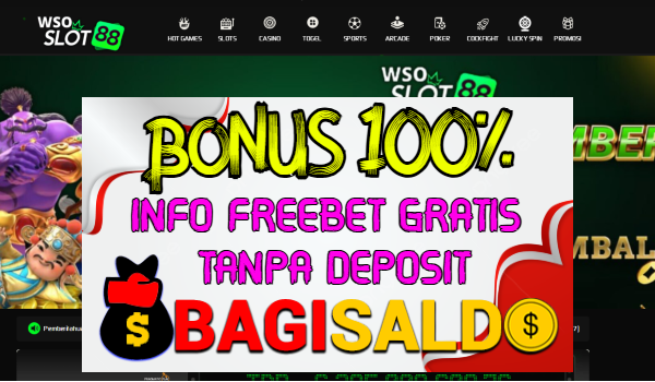 Wsoslot88 Bonus New Member 100% Wsoslot88 Bonus New Member 100%