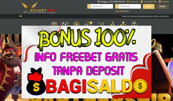 Galaxy898 Bonus New Member 20% Di Depan Galaxy898 Bonus New Member 20% Di Depan