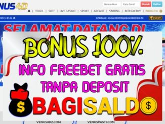 Venus4d Bonus New Member 20% Di Depan
