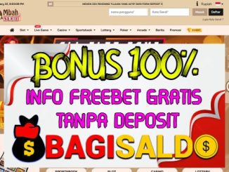 MBAHSLOT Bonus New Member 100% Di Depan