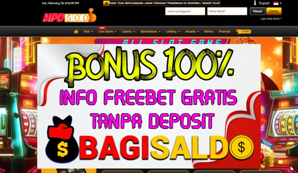 MPO500 Bonus New Member 100% Di Depan MPO500 Bonus New Member 100% Di Depan