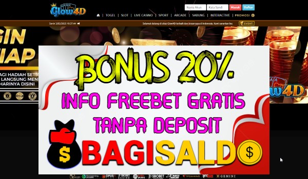 Glow4d Bonus New Member 20% Glow4d Bonus New Member 20%