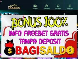 QQDEWA Bonus New Member 100% Di Depan