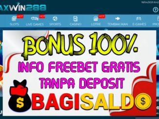 MAXWIN288 Bonus New Member 100% Di Depan