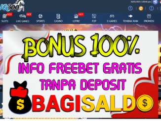 UG300 Bonus New Member 100% Di Depan