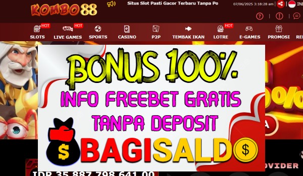 KOMBO88 Bonus New Member 100% Di Depan KOMBO88 Bonus New Member 100% Di Depan