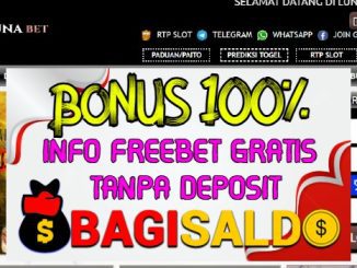 LUNABET Bonus New Member 100% Di Depan