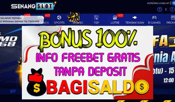 SENANGSLOT Bonus New Member 100% Di Depan SENANGSLOT Bonus New Member 100% Di Depan