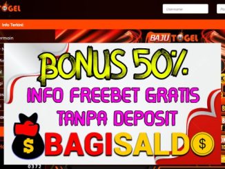 BAJUTOGEL Bonus New Member 50% Di Depan