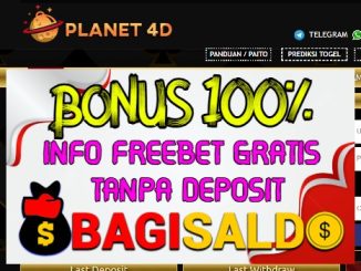 PLANET4D Bonus New Member 100% Di Depan