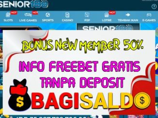 SENIOR88 Welcome Bonus 50% Member Baru