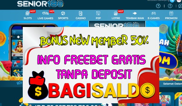 SENIOR88 Welcome Bonus 50% Member Baru SENIOR88 Welcome Bonus 50% Member Baru